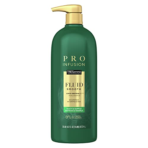 0022400012315 - TRESEMMÉ CRUELTY-FREE PRO INFUSION FLUID SMOOTH SHAMPOO FOR SILKY & SUPPLE HAIR SULFATE FREE, INFUSED WITH NATURAL COCONUT DROPLETS + PLANT-BASED SALON PROTEIN + NIACINIMIDE 33.8OZ