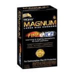 0022600649151 - MAGNUM FIRE AND ICE DUAL ACTION LUBRICANT LARGE SIZE CONDOMS 10 CONDOMS 10 EA
