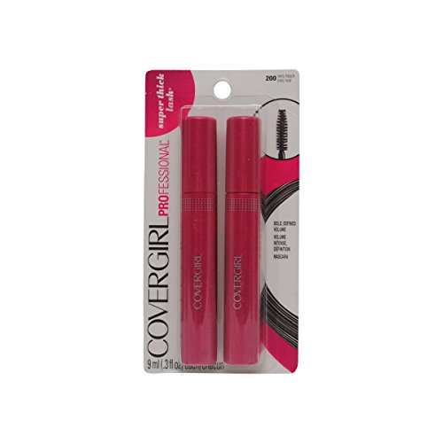 0022700580545 - COVERGIRL PROFESSIONAL MASCARA, SUPER THICK LASH, VERY BLACK 200, PACK OF 2