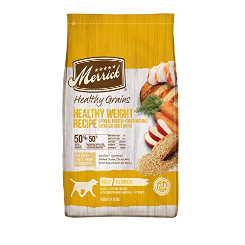 0022808320043 - MERRICK HEALTHY GRAINS DRY DOG FOOD HEALTHY WEIGHT RECIPE - 4 LB. BAG