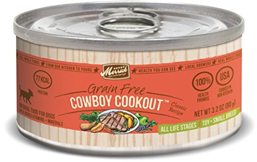 0022808352105 - MERRICK CLASSIC 3.2-OUNCE SMALL BREED COWBOY COOKOUT DOG FOOD, 24 COUNT CASE