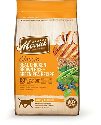 0022808352655 - MERRICK CLASSIC REAL CHICKEN, BROWN RICE AND GREEN PEA DOG FOOD, 30-POUND