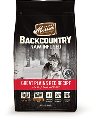 0022808370192 - MERRICK BACKCOUNTRY GRAIN FREE RAW INFUSED GREAT PLAINS RED MEAT ADULT DOG FOOD,