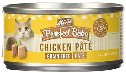 0022808382539 - MERRICK PURRFECT BISTRO GRAIN FREE CHICKEN PATE CANNED CAT FOOD, 3 OZ., CASE OF