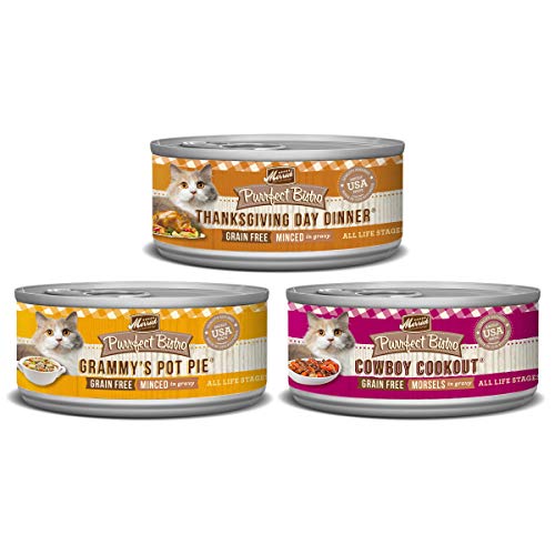 0022808800422 - MERRICK PURRFECT BISTRO GRAIN FREE WET CAT FOOD VARIETY PACK FAMILY FAVORITES - 3 OZ CANS