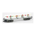 0022899770277 - THOMAS AND FRIENDS FLAT CAR WITH PAINT DRUMS