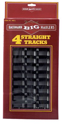 0022899945118 - BACHMANN INDUSTRIES LARGE G SCALE - STRAIGHT STEEL ALLOY TRACK (4 PIECE)