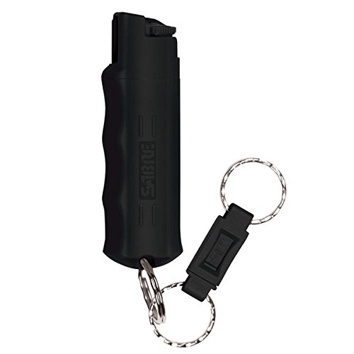0023063105413 - SABRE RED PEPPER SPRAY - POLICE STRENGTH - COMPACT, CASE & QUICK RELEASE KEY RING (MAX PROTECTION - 25 SHOTS, UP TO 5X MORE)