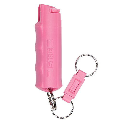 0023063153018 - SABRE RED CAMPUS SAFETY PEPPER GEL - PEPPER SPRAY FOR COLLEGE STUDENTS- PINK KEY CASE WITH QUICK RELEASE