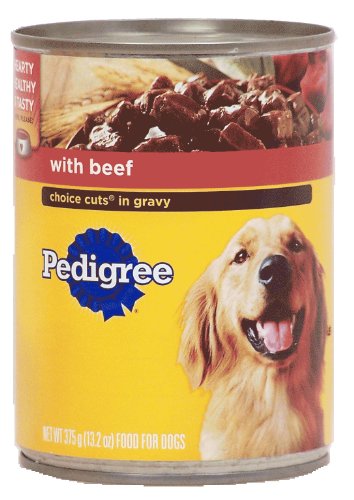 0023100015279 - PEDIGREE CHOICE CUTS IN GRAVY WITH BEEF DOG FOOD 13.2 OZ