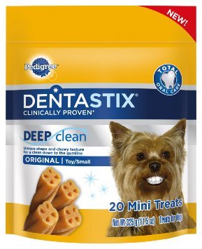 0023100107264 - PEDIGREE DENTASTIX DEEP CLEAN ORIGINAL, TOY/SMALL DOGS, 20 MINI TREATS, 11.5 OZ