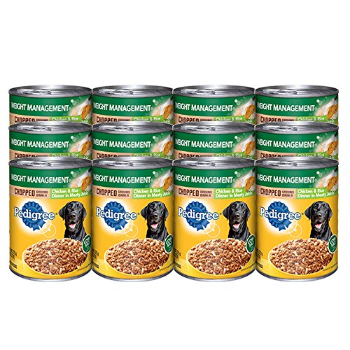 0023100113425 - PEDIGREE MEATY GROUND DINNER WEIGHT MANAGEMENT WITH CHICKEN & RICE WET DOG FOOD 13.2 OZ. (12 COUNT)