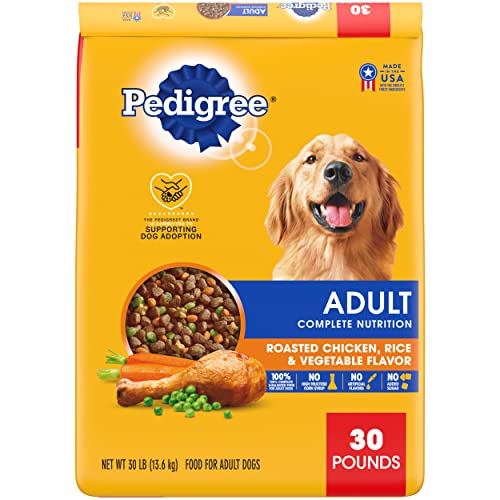 0023100143408 - PEDIGREE COMPLETE NUTRITION ADULT DRY DOG FOOD ROASTED CHICKEN, RICE & VEGETABLE FLAVOR DOG KIBBLE, 30 LB. BAG