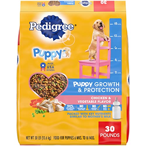 0023100143620 - PEDIGREE PUPPY GROWTH & PROTECTION DRY DOG FOOD CHICKEN & VEGETABLE FLAVOR, 30 LB. BAG
