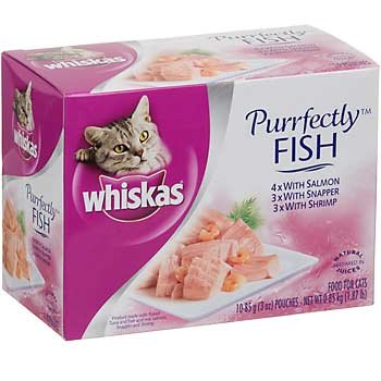 0023100279961 - WHISKAS PURRFECTLY FISH WITH SALMON, SNAPPER OR SHRIMP CAT VARIETY PACK