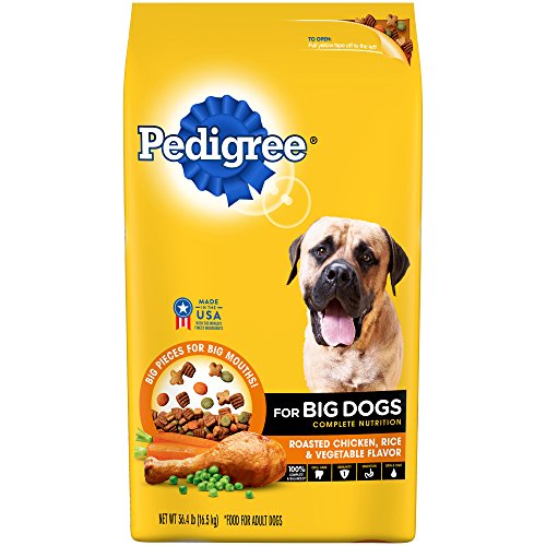 0023100291543 - PEDIGREE FOR BIG DOGS ADULT COMPLETE NUTRITION ROASTED CHICKEN, RICE & VEGETABLE DRY DOG FOOD 36.4 POUNDS