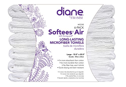 0023508004752 - DIANE SOFTEES AIR LONG-LASTING MICROFIBER TOWELS (6 PACK)