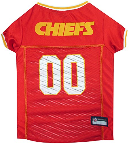 0023508005667 - MIRAGE PET PRODUCTS KANSAS CITY CHIEFS JERSEY FOR DOGS AND CATS, X-SMALL