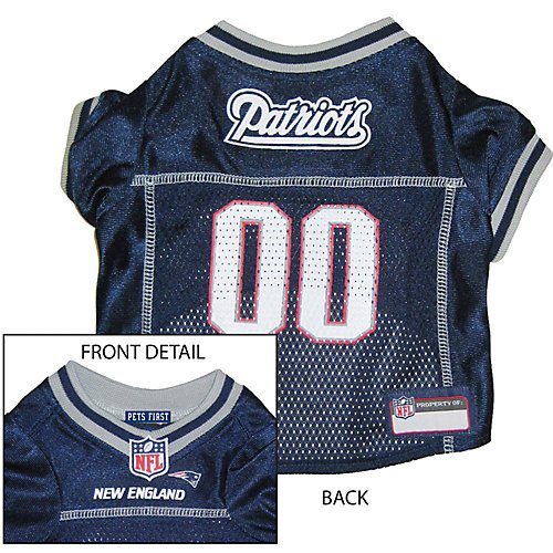 0023508005810 - MIRAGE PET PRODUCTS NEW ENGLAND PATRIOTS JERSEY FOR DOGS AND CATS, X-SMALL