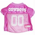 0023508014140 - PETS FIRST NFL DALLAS COWBOYS PET JERSEY, SMALL, PINK