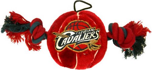 0023508514206 - PETS FIRST NBA CLEVELAND CAVALIERS PLUSH BASKETBALL PET TOY