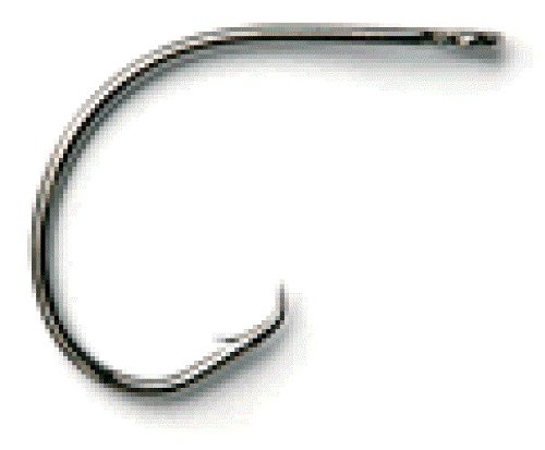0023534400320 - MUSTAD ULTRAPOINT DEMON PERFECT IN-LINE CIRCLE 1 EXTRA FINE WIRE HOOK (PACK OF 25), BLACK NICKEL, 8