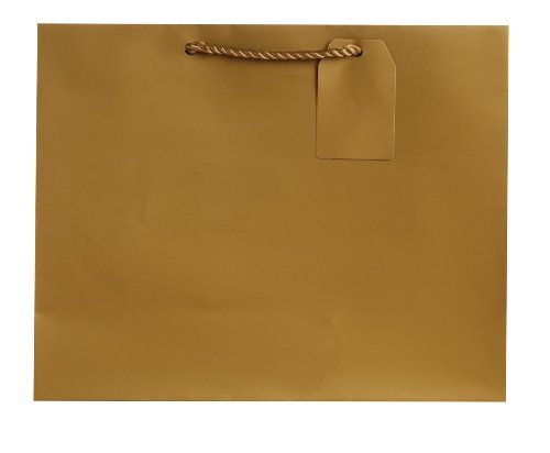 0023571059154 - JILLSON ROBERTS LARGE GIFT BAGS AVAILABLE IN 14 COLORS, GOLD MATTE, 6-COUNT (LT915)