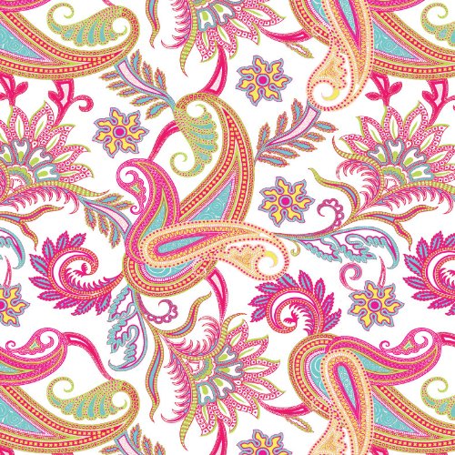 0023571193933 - JILLSON ROBERTS ECO-LINE GIFT WRAP, PERFECTLY PAISLEY, 6-COUNT (R393)