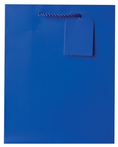 0023571914811 - JILLSON ROBERTS BULK MEDIUM GIFT BAGS, ROYAL BLUE MATTE, 120-COUNT (BMT916)