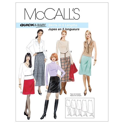 0023795334112 - MCCALL'S PATTERNS M3341 MISSES' A-LINE SKIRTS IN FIVE LENGTHS, SIZE AAX (4-6-8-10)
