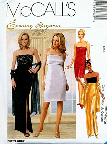 0023795940337 - MCCALL'S 9403 SPECIAL OCCASION EVENING ELEGANCE SEWING PATTERN MISSES LINED GOWN SIZE 10-12-14