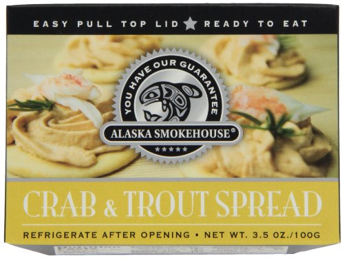 0023882830459 - ALASKA SMOKEHOUSE CRAB & TROUT SPREAD SERVING DESIGN, 3.5 OUNCE BOXES (PACK OF 6)