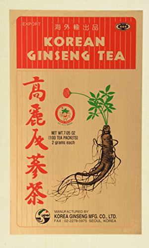 0023907101090 - KOREAN GINSENG TEA, 0.07-OUNCE TEA BAG (PACK OF 100)