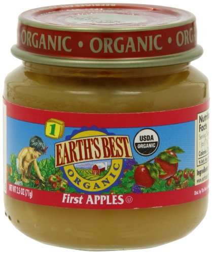 0023923212046 - EARTH'S BEST ORGANIC BABY FOOD, FIRST APPLES, 2.5 OUNCE (PACK OF 12)