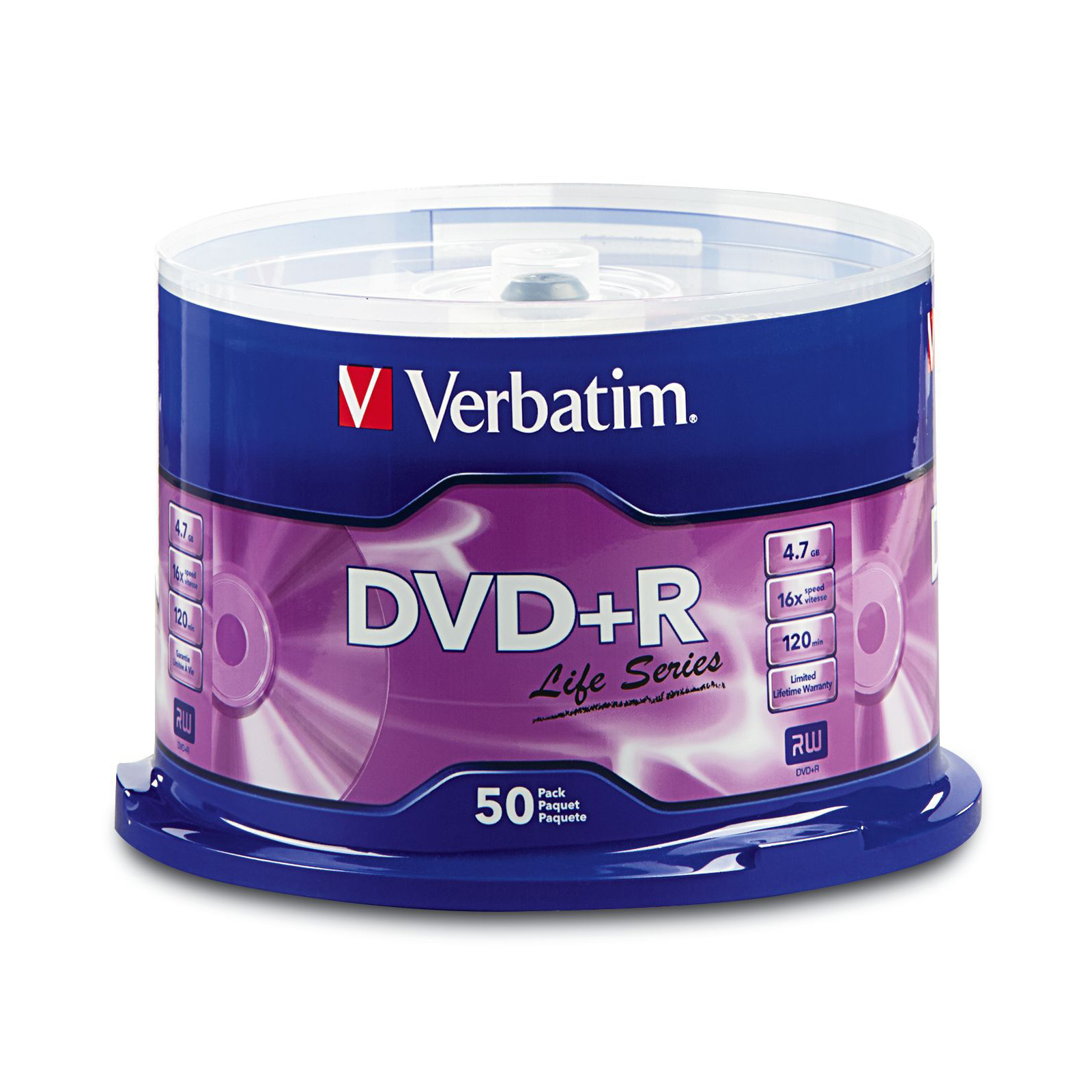 0023942971740 - DVD+R LIFE SERIES 4.7GB 16X - 50-PACK SPINDLE
