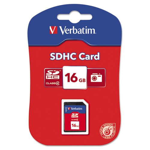 0023942980063 - VERBATIM 16 GB SDHC FLASH MEMORY CARD, CLASS 4, 98006