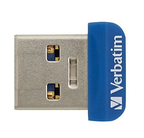 0023942987093 - VERBATIM 16GB STORE 'N' STAY NANO USB 3.0 FLASH DRIVE - BLUE