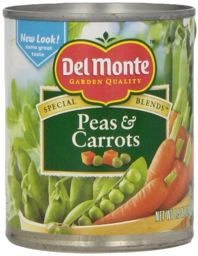 0024000021841 - DEL MONTE PEAS AND CARROTS, 8.5-OUNCE (PACK OF 12)