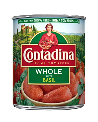 0024000248927 - CONTADINA CANNED WHOLE ROMA TOMATOES WITH BASIL, 28-OUNCE CAN