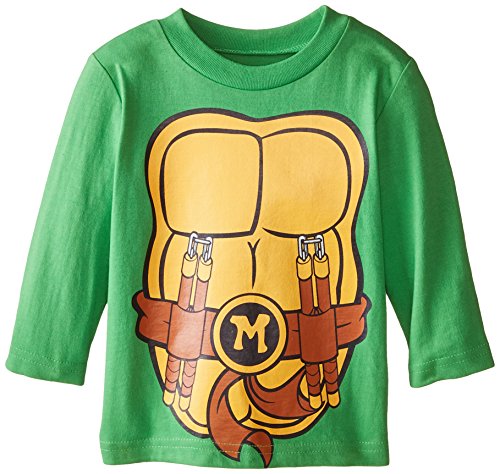 0024054329160 - NICKELODEON BABY BABY BOYS' NINJA TURTLE T-SHIRT WITH CAPE, GREEN, 12 MONTHS