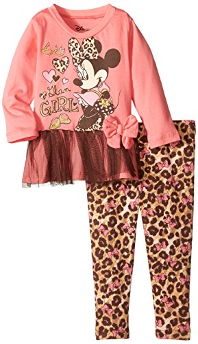 0024054346914 - DISNEY BABY GIRLS' MINNIE MOUSE LEGGING SET WITH TULLE GLAM GIRL, PINK, 18 MONTHS