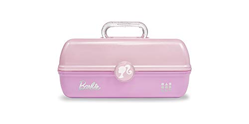 0024099017114 - CABOODLES BARBIE SPRING DREAMING - ON-THE-GO GIRL COSMETIC ORGANIZER, PINK SHIMMER OVER MAUVE BASE WITH/ CHROME HANDLE