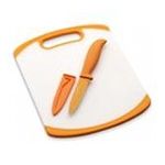 0024131163687 - FARBERWARE 5082057 8 IN. X 10 IN. POLY BOARD WITH 3.5IN RESIN PARER AND SHEATH - ORANGE