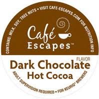0024131874644 - CAFE ESCAPES ~ DARK CHOCOLATE HOT COCOA ~ 48 K-CUPS FOR KEURIG BREWERS
