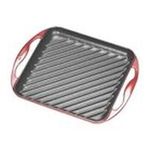 0024147077336 - LE CREUSET SQUARE SKINNY GRILL 9-1/2 RED L2027-00-67