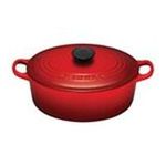 0024147211372 - ENAMELED CASTANHA IRON 5-QT. OVAL DUTCH OVEN - COLOR: CHERRY RED