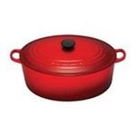 0024147211433 - ENAMELED CASTANHA IRON 9 1/2-QT. OVAL DUTCH OVEN - COLOR: CHERRY RED
