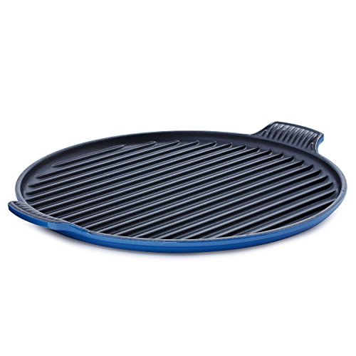 0024147242024 - LE CREUSET ENAMELED CAST IRON BISTRO GRILL PAN, 12-2/3-INCH, MARSEILLE