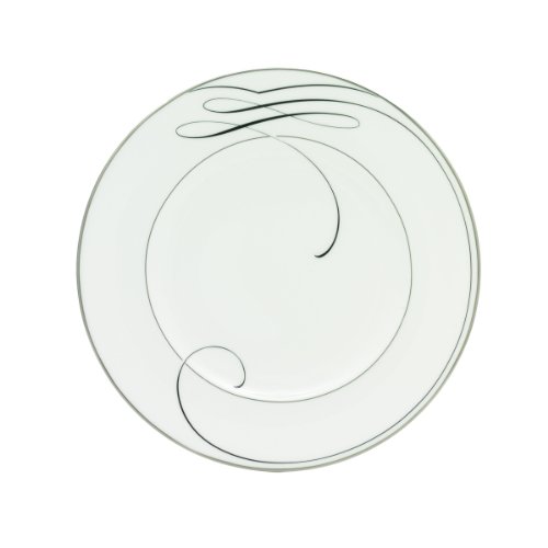 0024258388741 - WATERFORD BALLET RIBBON WHITE ACCENT PLATE, 9-INCH
