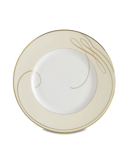 0024258443044 - WATERFORD BALLET RIBBON GOLD CHAMPAGNE 9-INCH ACCENT PLATE